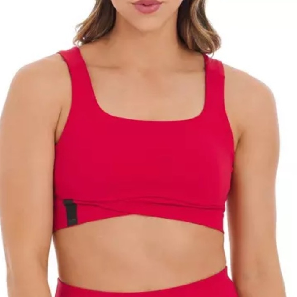 Women's UNRL Performa Longline Sports Bra.  Carmine/Red Size S.